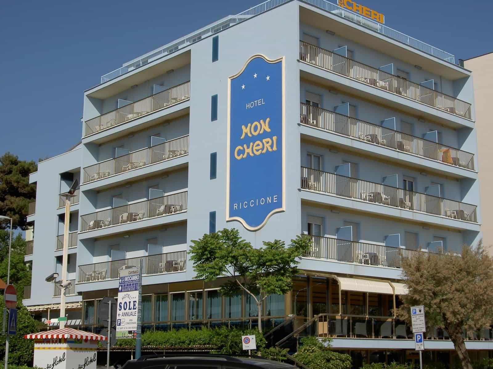Hotel Mon Cheri Riccione Eksteriør billede